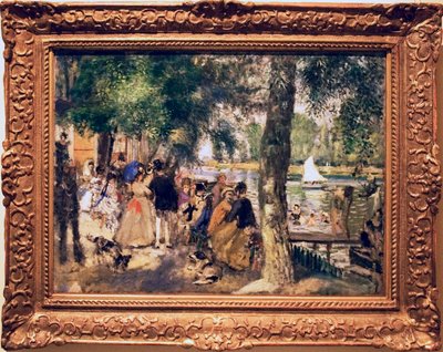 Bathing on the Seine La Grenouillere by Pierre Auguste Renoir
